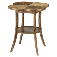 Tavolino Quatrefoil French Country - Marrone medio