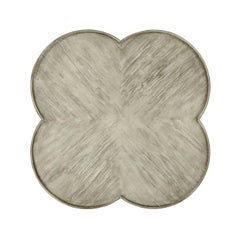 Quatrefoil French Country End Table - Rustic Grey