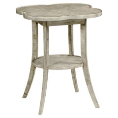 Tavolino Quatrefoil French Country - Grigio Rustico