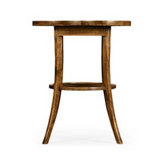 Quatrefoil French Country End Table - Walnut Finish