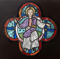 Quatrefoil Stained Glass Window, 19 C.
