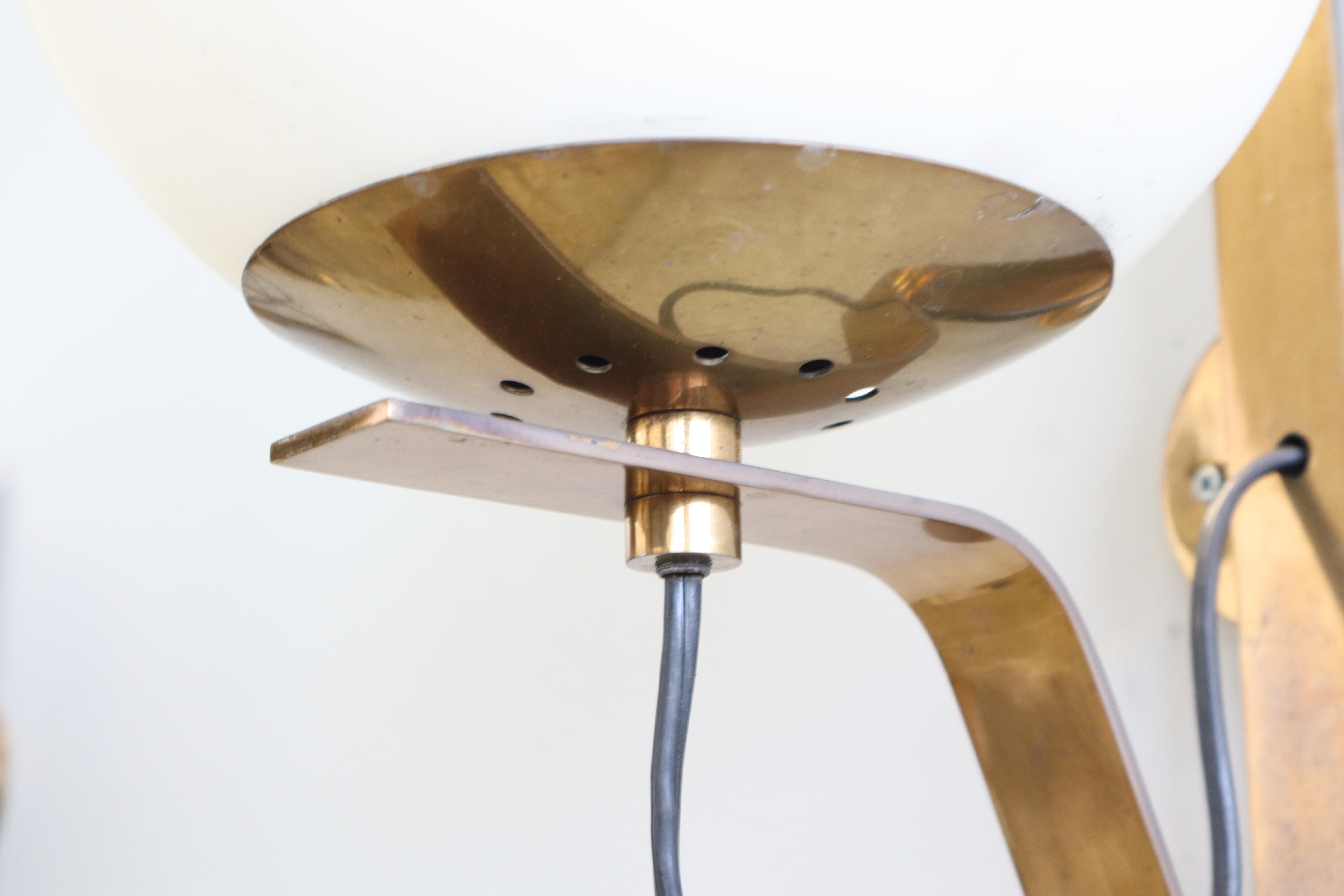 Quattro Applique Modello B464  di Sergio Asti per Candle Latón en venta