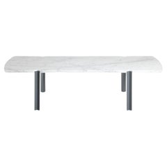 Quattro Cantoni Matte Brushed Marble Coffee Table by Objekto