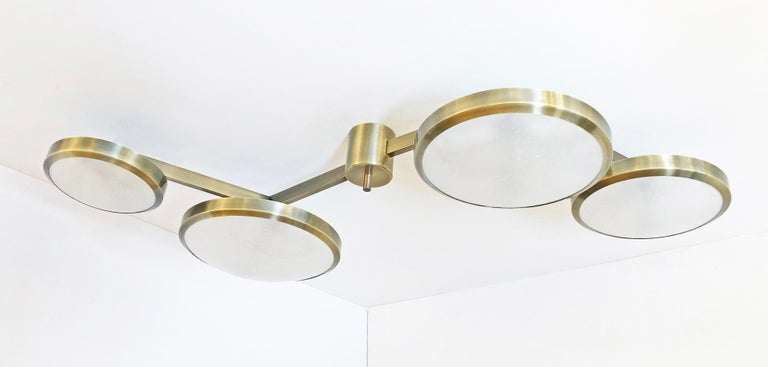 Italian Quattro Ceiling Light by form A For Sale