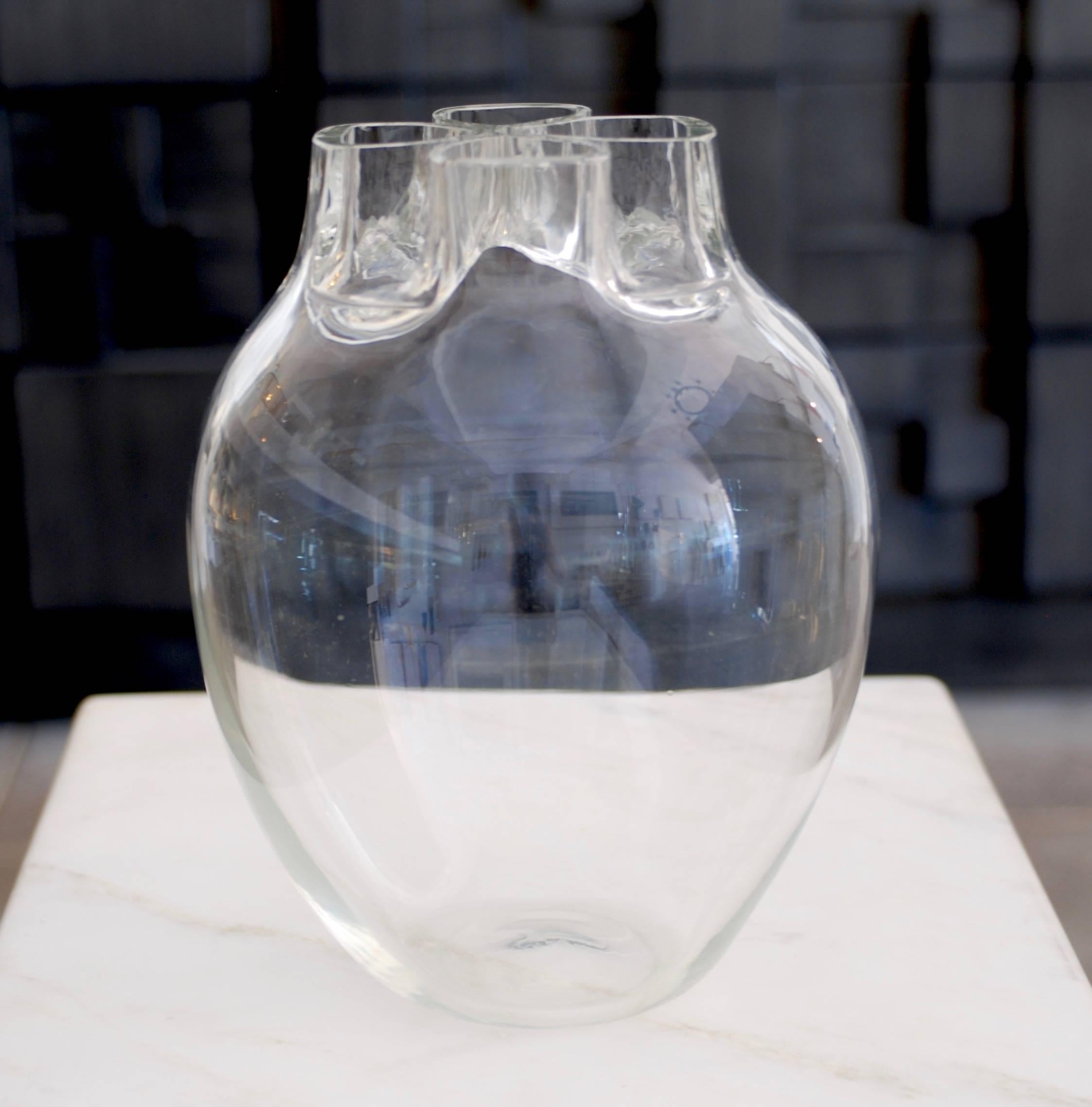 'Quattro Fori' Murano Art Glass Vase by Flavio Barbini for Alfredo Barbini 4
