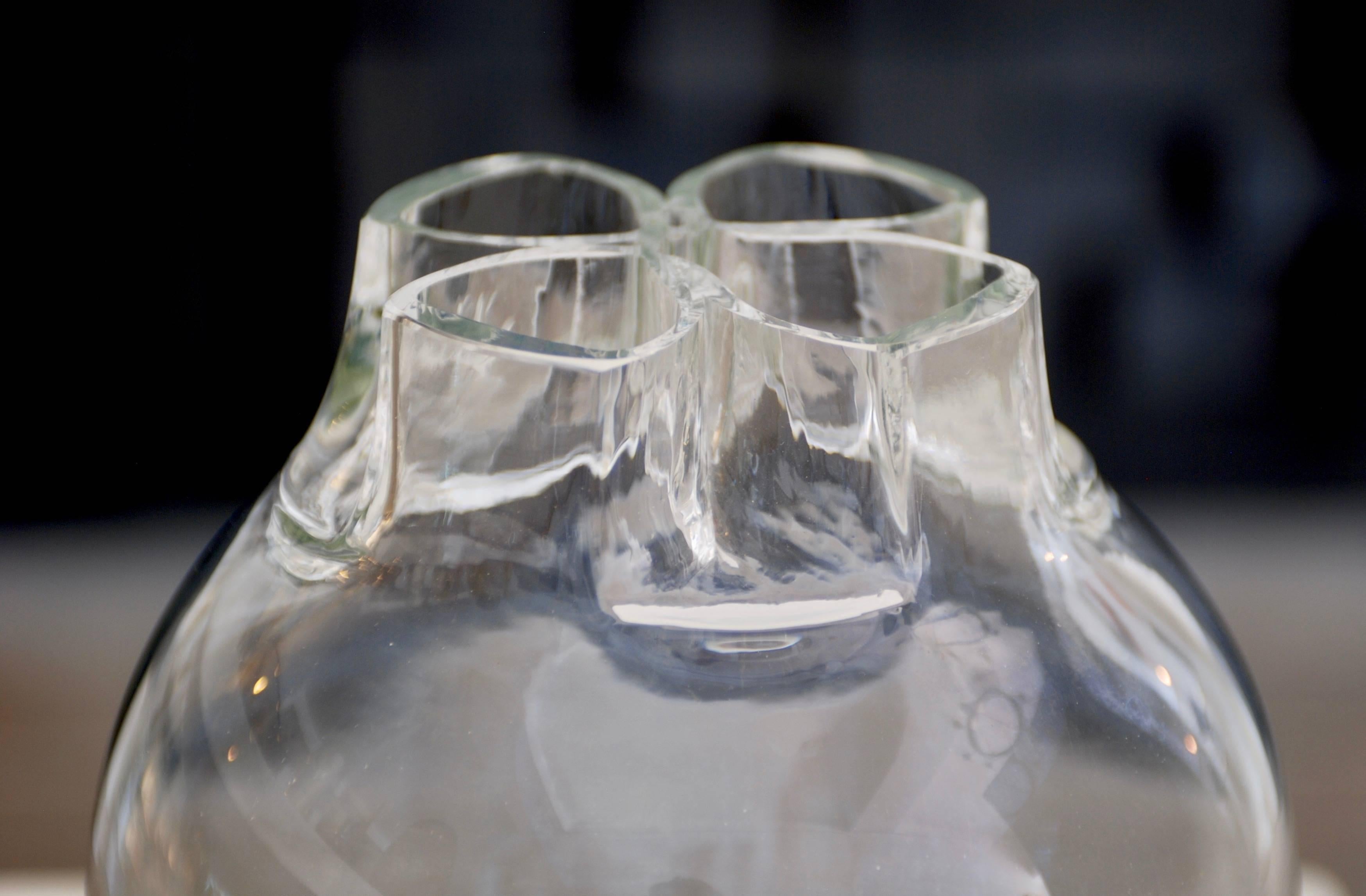 'Quattro Fori' Murano Art Glass Vase by Flavio Barbini for Alfredo Barbini 2