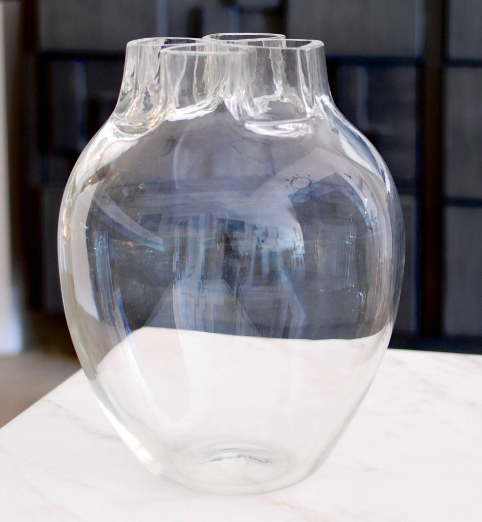 'Quattro Fori' Murano Art Glass Vase by Flavio Barbini for Alfredo Barbini 3