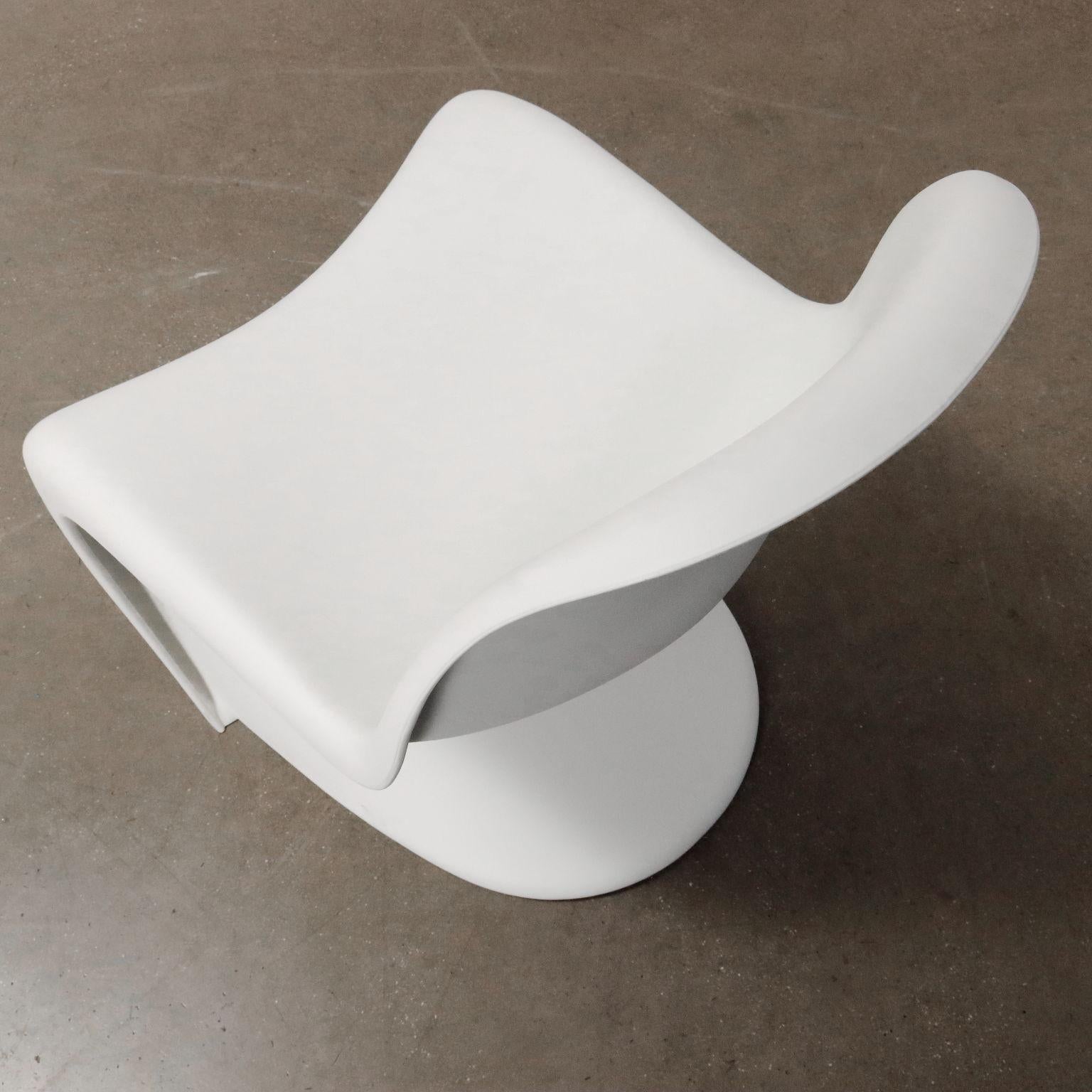 Vier 'Panton Chairs' von Verner Panton für Vitra weiß 80-90er Jahre (Kunststoff) im Angebot