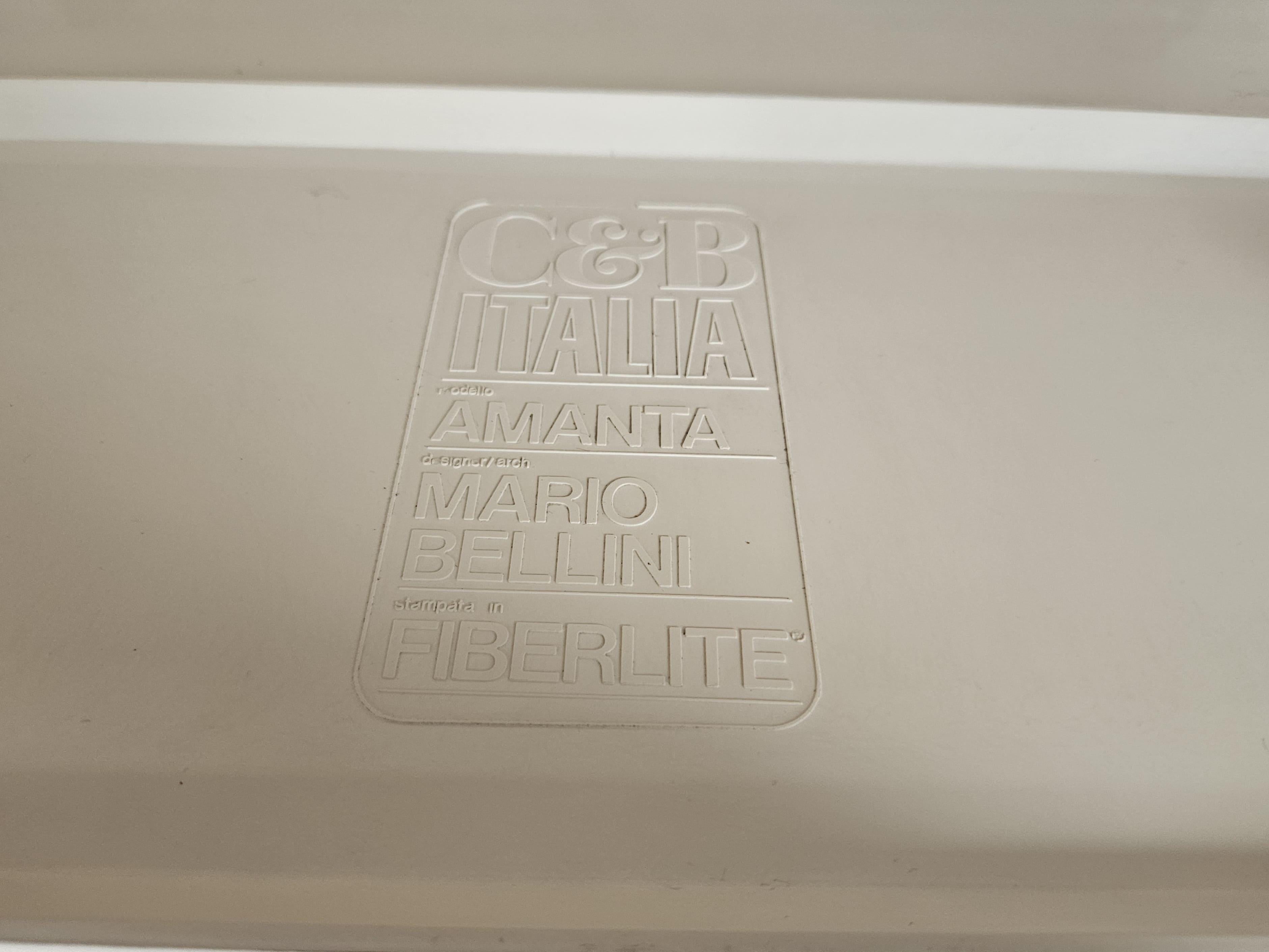 Quattro poltrone Amanta di Mario Bellini per C&B Italia, anni 70 in vendita 13