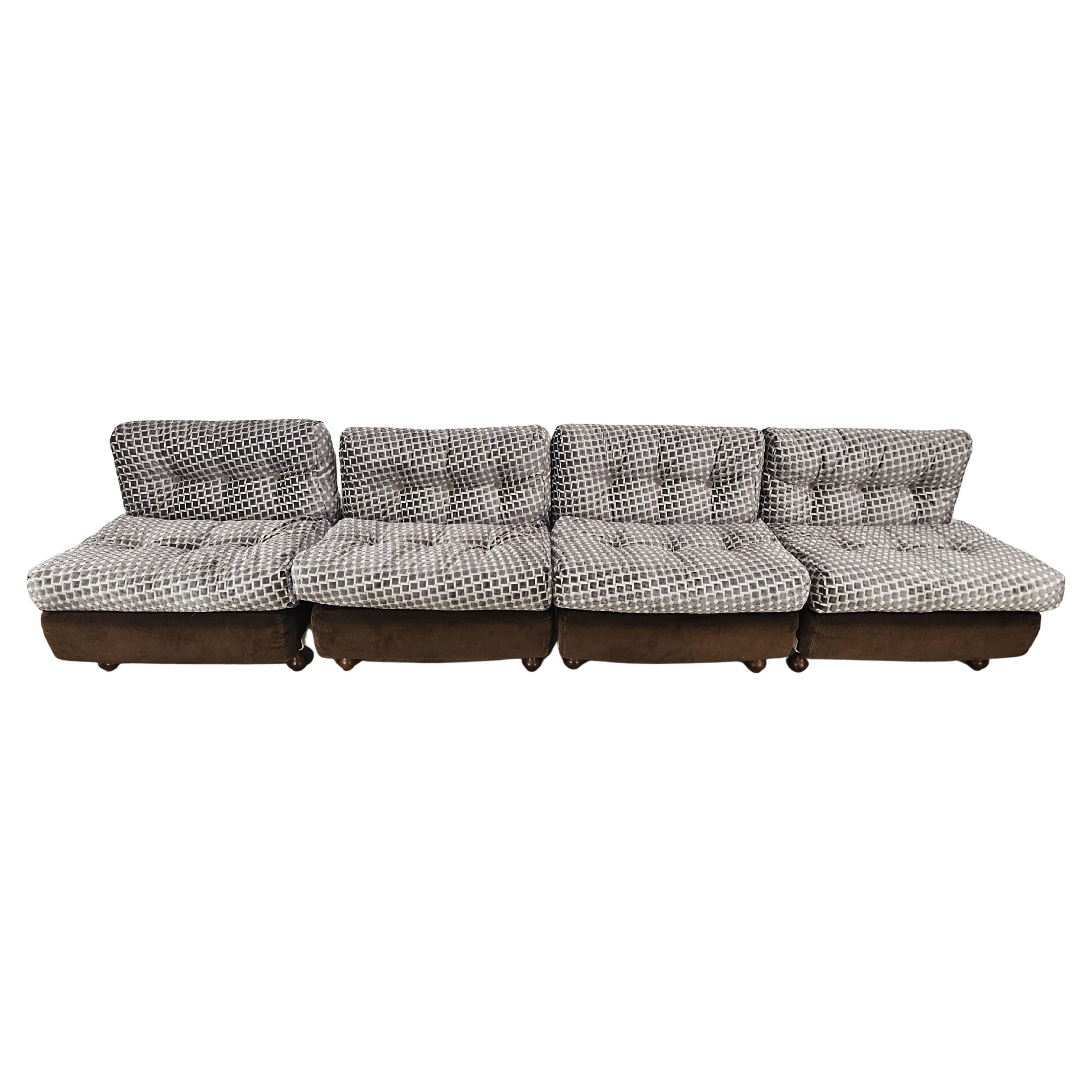 Four Amanta armchairs by Mario Bellini for C&B Italia, 1970s