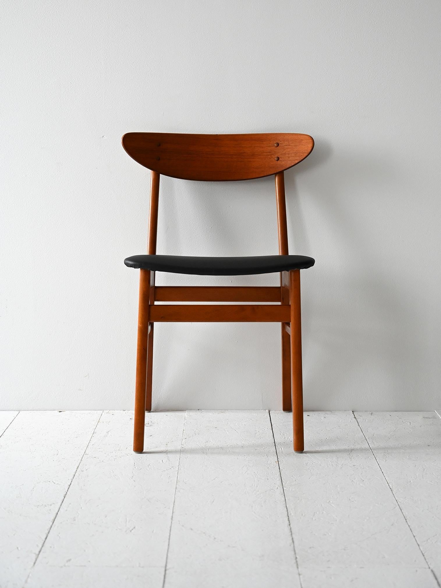 Quatre chaises vintage danoises en teck Farstrup Bon état - En vente à Brescia, IT