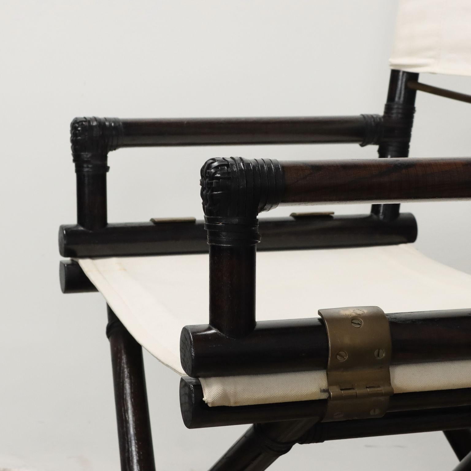 Quatre chaises par Lyda Levi pour McGuire, 1980 Bon état - En vente à Milano, IT