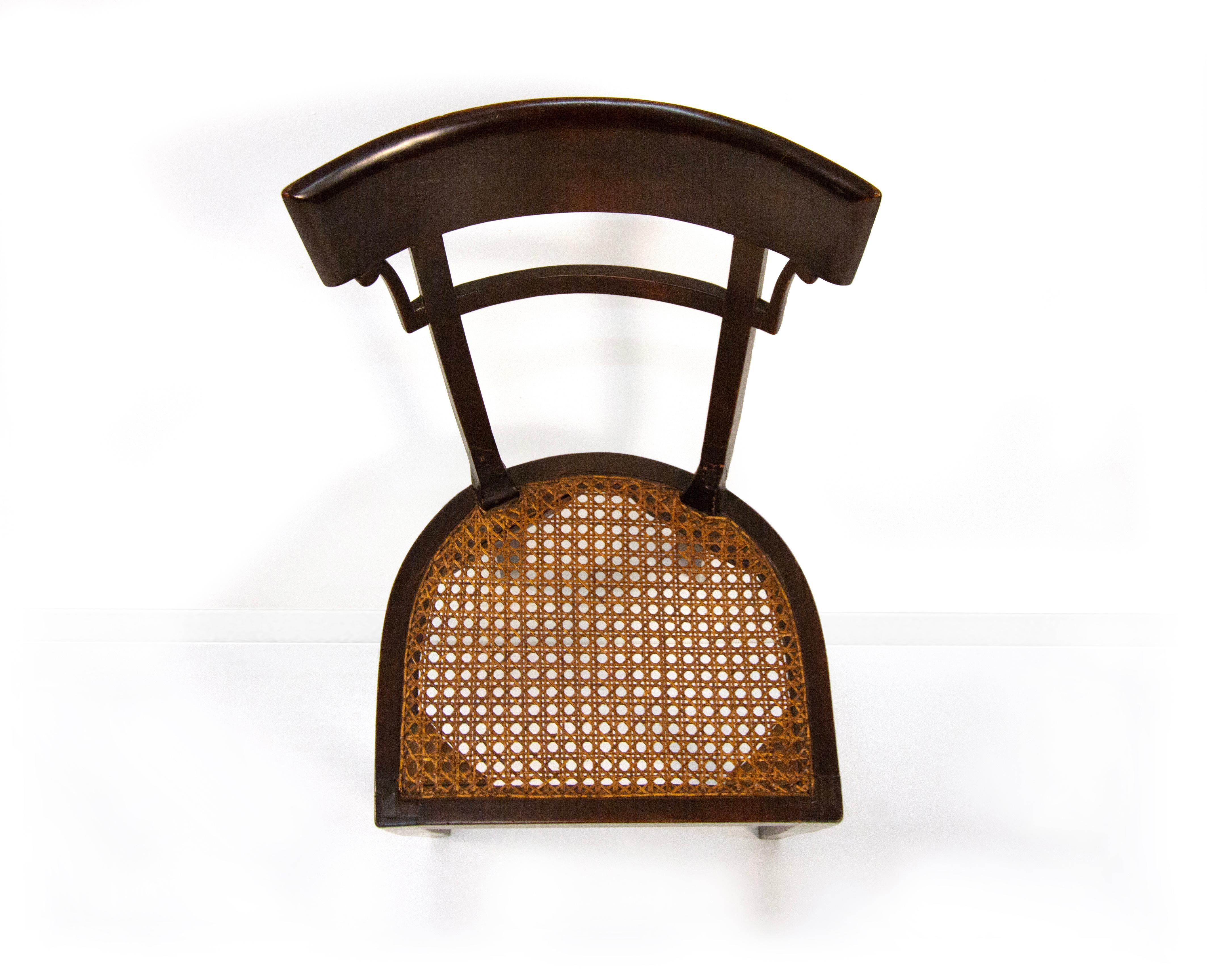 Quattro sedie in legno, XIX secolo (Italienisch) im Angebot