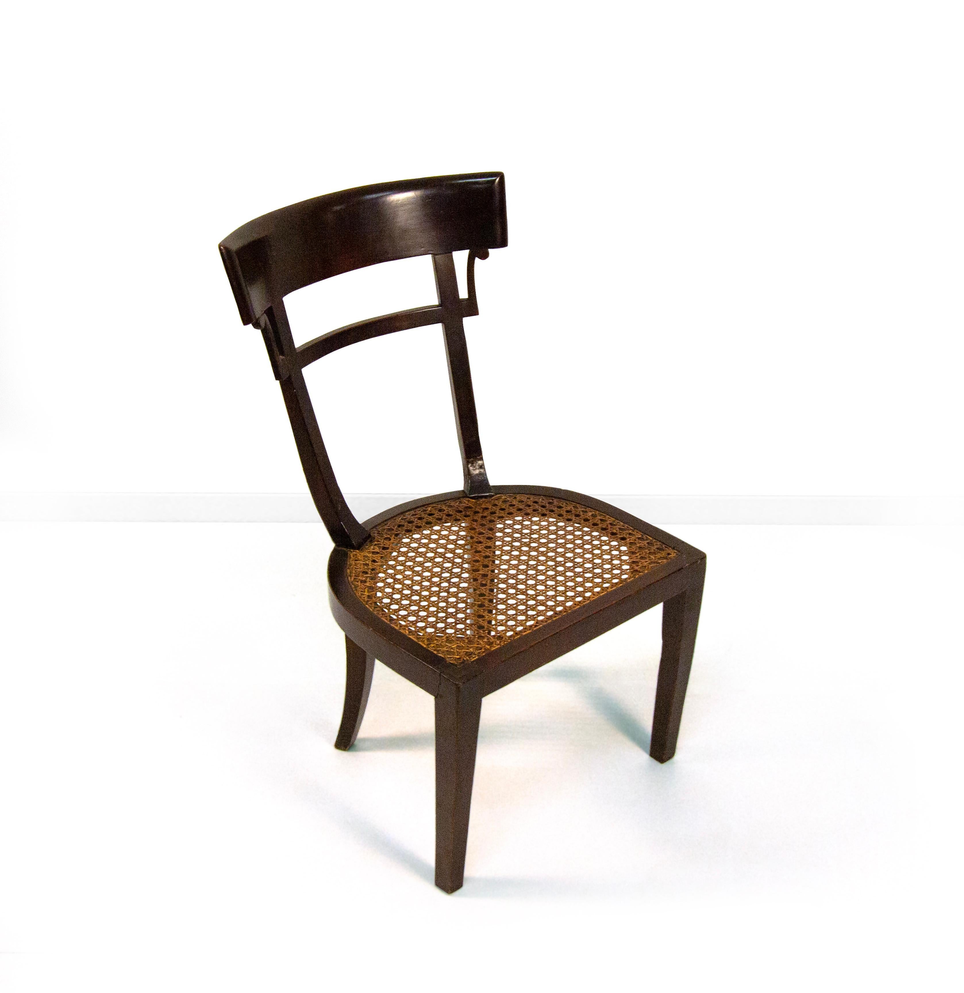 Quattro sedie in legno, XIX secolo im Zustand „Gut“ im Angebot in Milano, IT