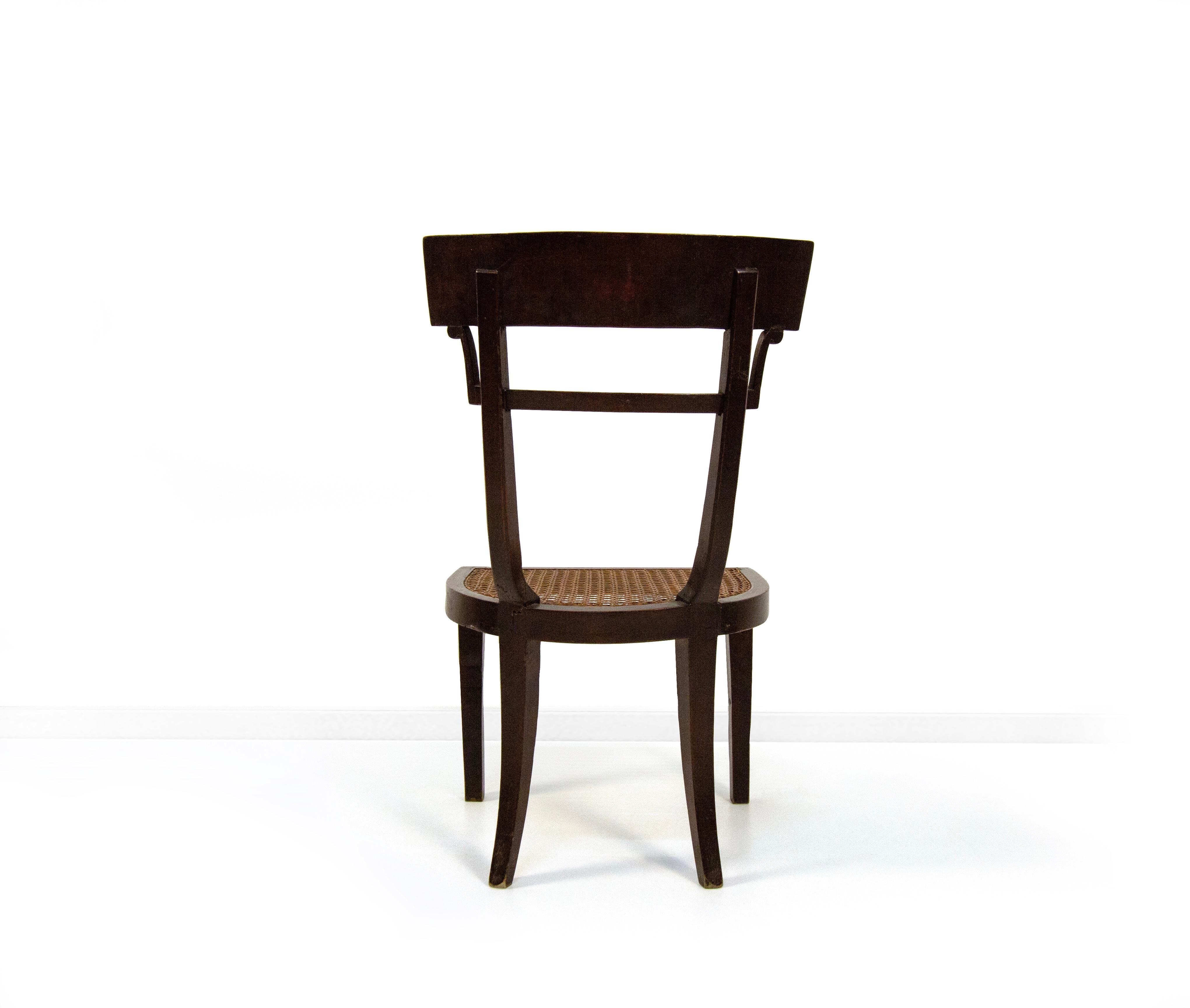 Quattro sedie in legno, XIX secolo (Holz) im Angebot