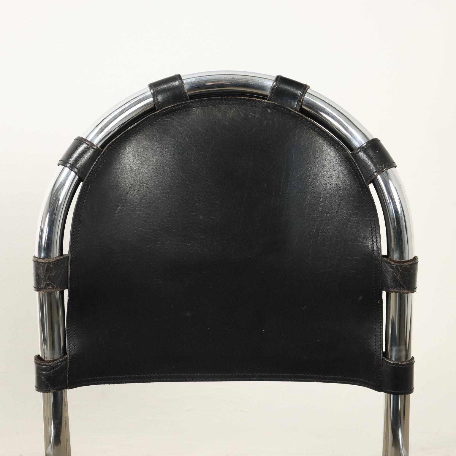 Vier 'Medusa'-Stühle von Alberto Bazzani für Studio Tetrarck 1970er (Italienisch)