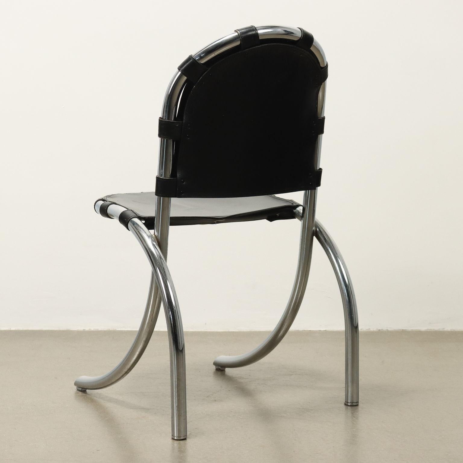 Vier 'Medusa'-Stühle von Alberto Bazzani für Studio Tetrarck 1970er 1