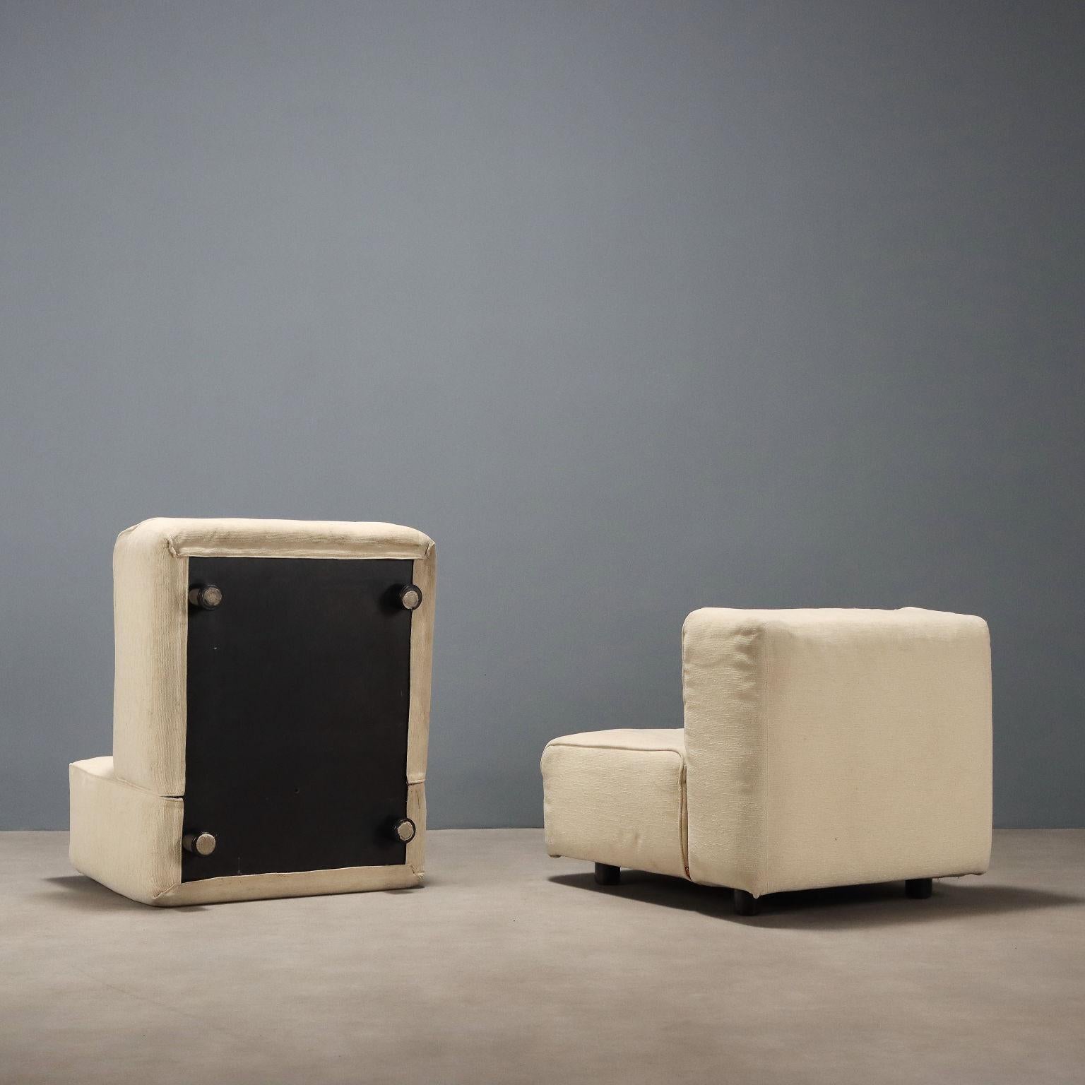 Quattro Sedute modulari '9000' di Tito Agnoli per Arflex anni 70 For Sale 2