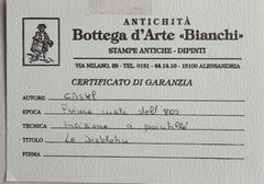 four French prints, "Winged Cupids" Engraver Castel, publisher Jean - Paris