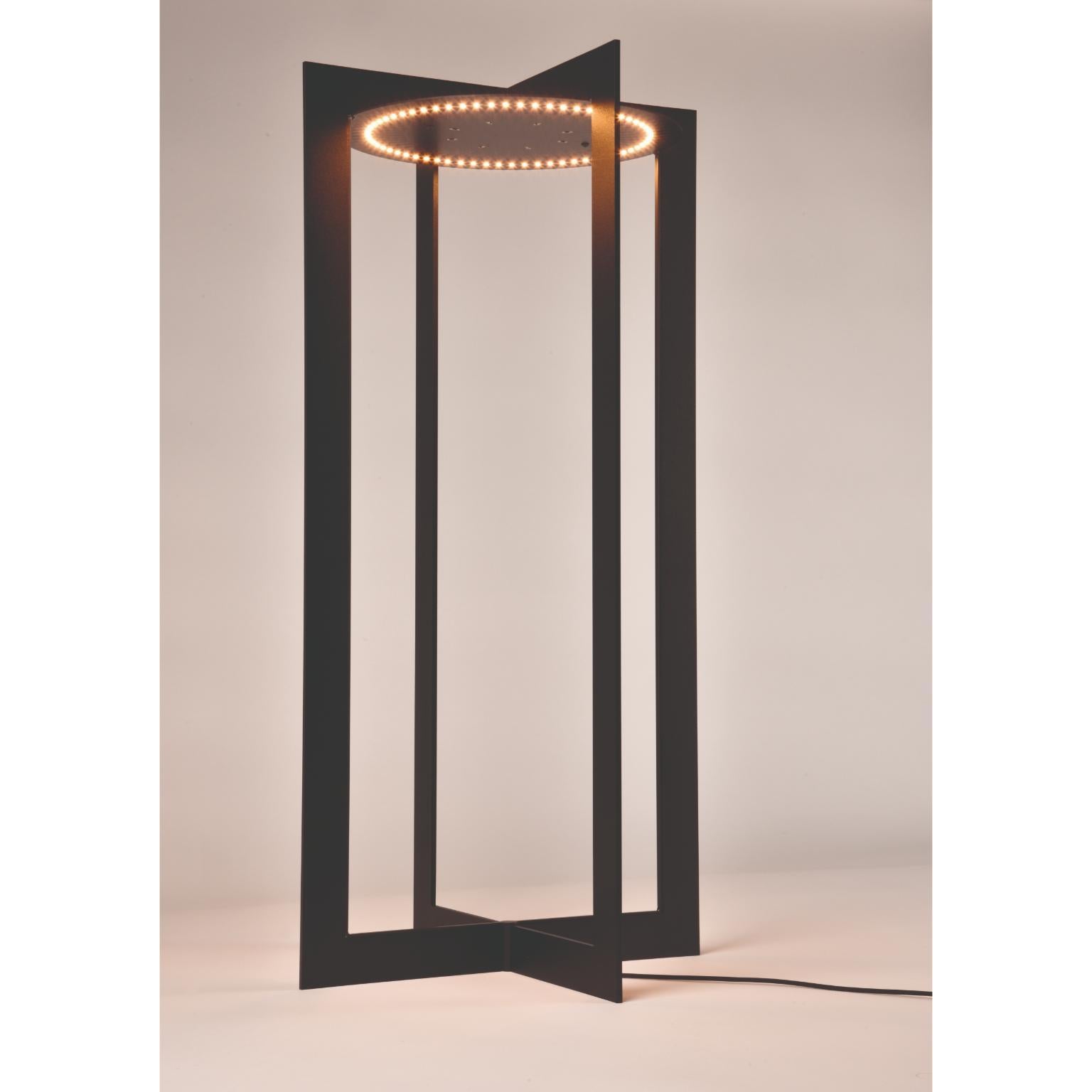 Quatuor Table Lamp by Le Deun Luminaires
Dimensions: D 30 x H 60 cm. 
Materials: Epoxy painted steel.

They are a French company established in 1997, specializing in designing and manufacturing low-energy consumption lighting. They have been using