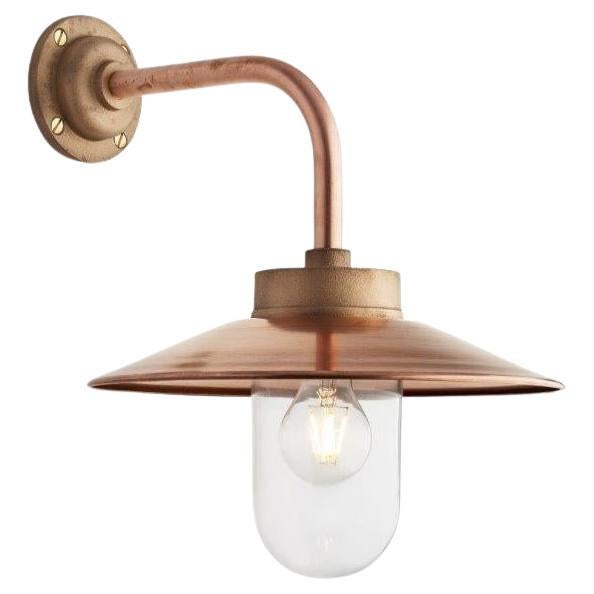 QUAY LIGHT 90° lacquered black copper frosted glass