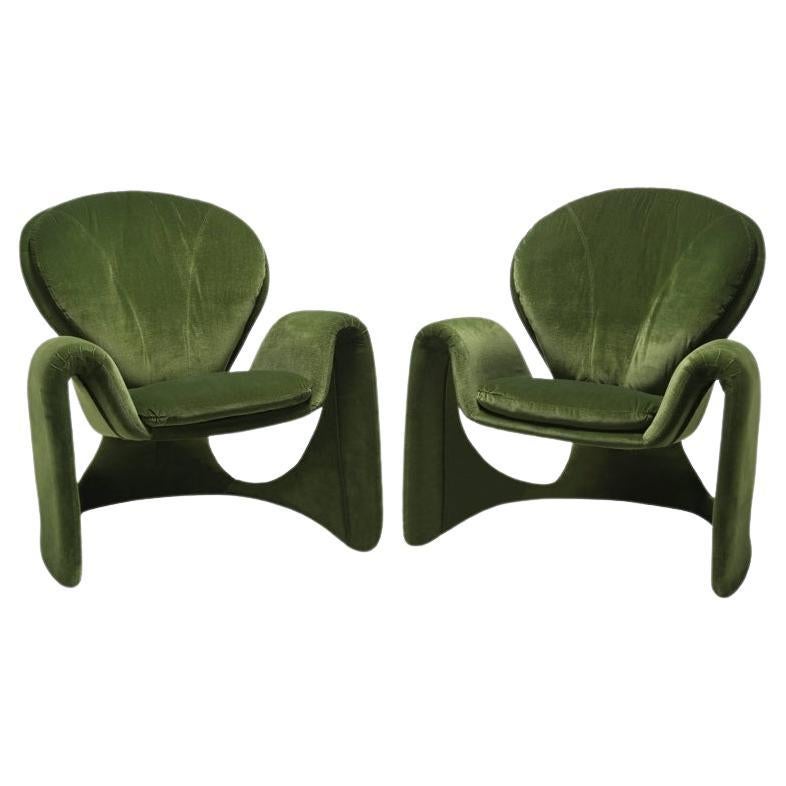 "Quebec 69" Postmodern Sculptural Lounge Chairs by Jaymar