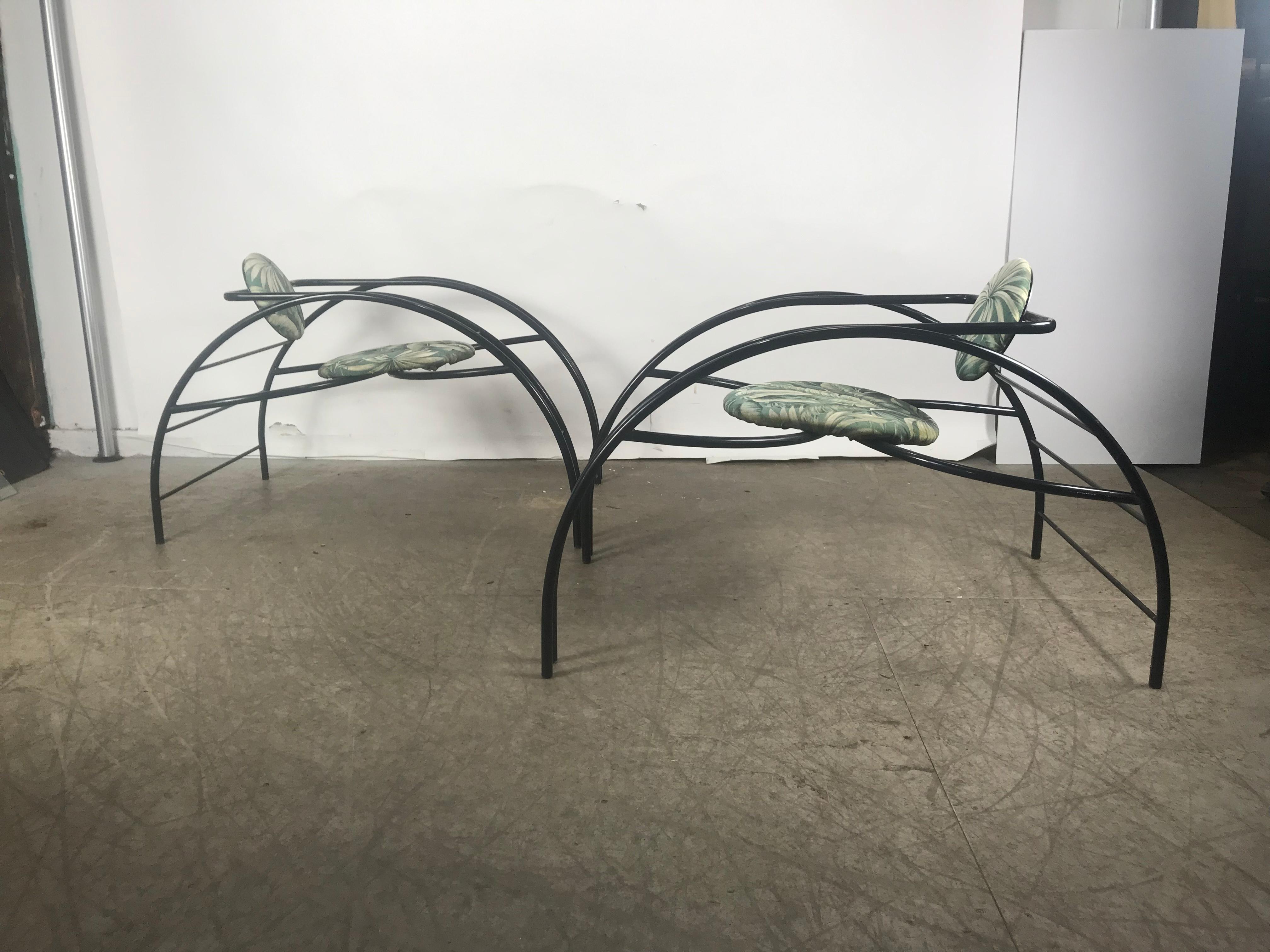 Post-Modern Quebec 69 Spider Chairs, Les Amisco Memphis Style, Space Age