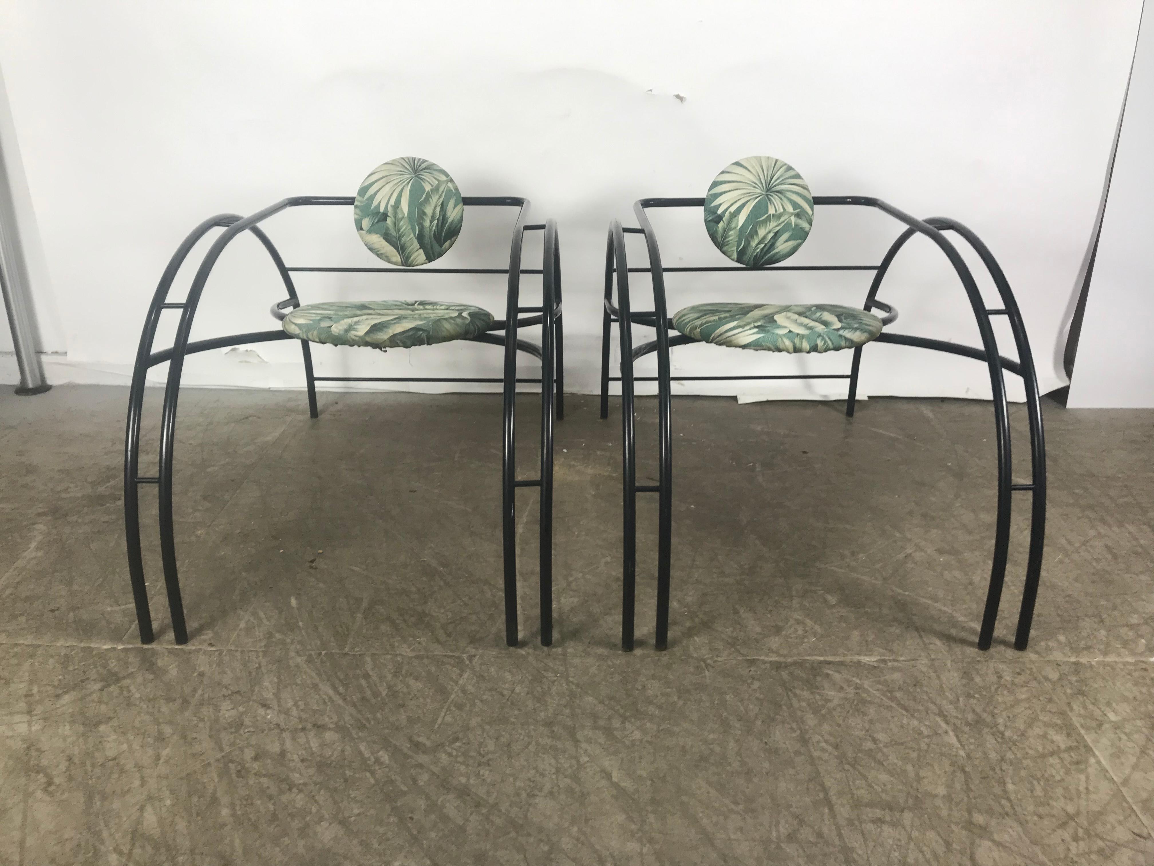 Quebec 69 Spider Chairs, Les Amisco Memphis Style, Space Age In Good Condition In Buffalo, NY