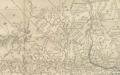 Quebec Antique Railroad Map c.1888 – La Belle Province, Cities & Towns