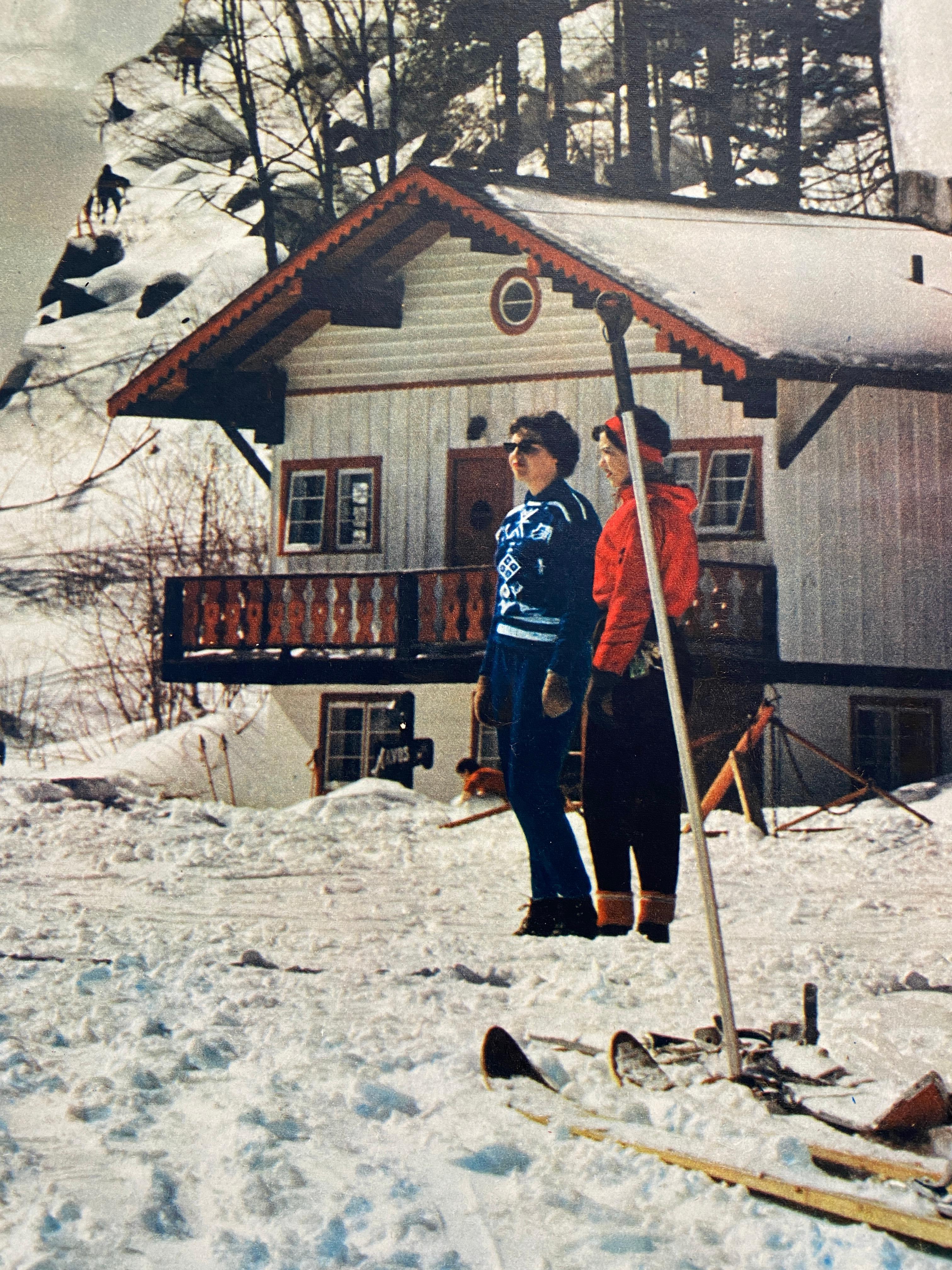 QUEBEC 'La Belle Province' Original Vintage Ski-Reiseplakat, ca. 1950er Jahre (Französisch) im Angebot