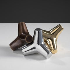 Quebra-mar brass and aluminium candle holder