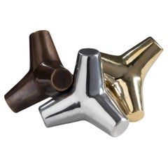 Quebra-mar brass and aluminium candle holder