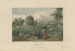Quechua Indigenous Costumes, South America – Hand-Colored Print, 1843
