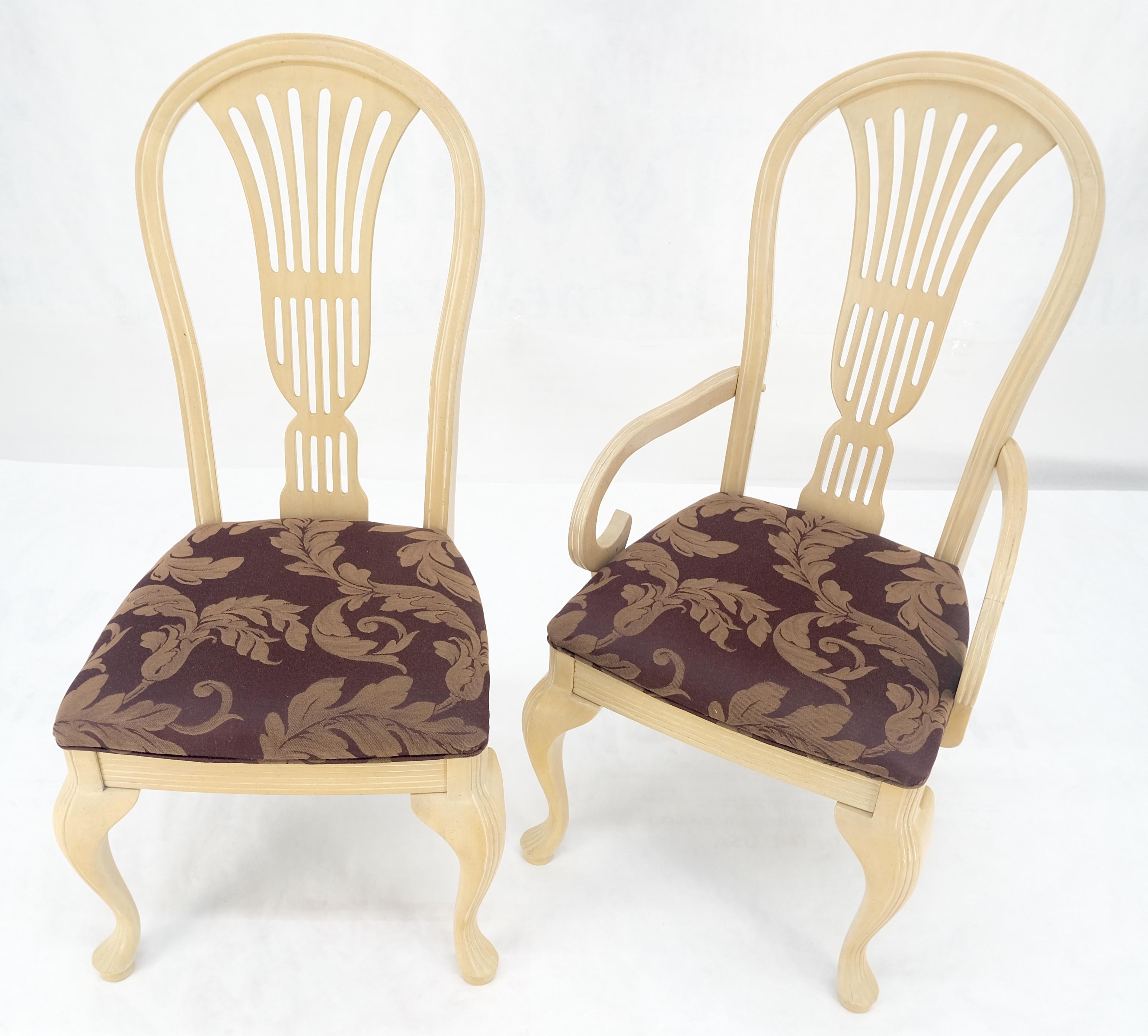 Queen An Style Weiß gewaschener Esstisch 6 Stühle Set von Century Furniture MINT im Angebot 9