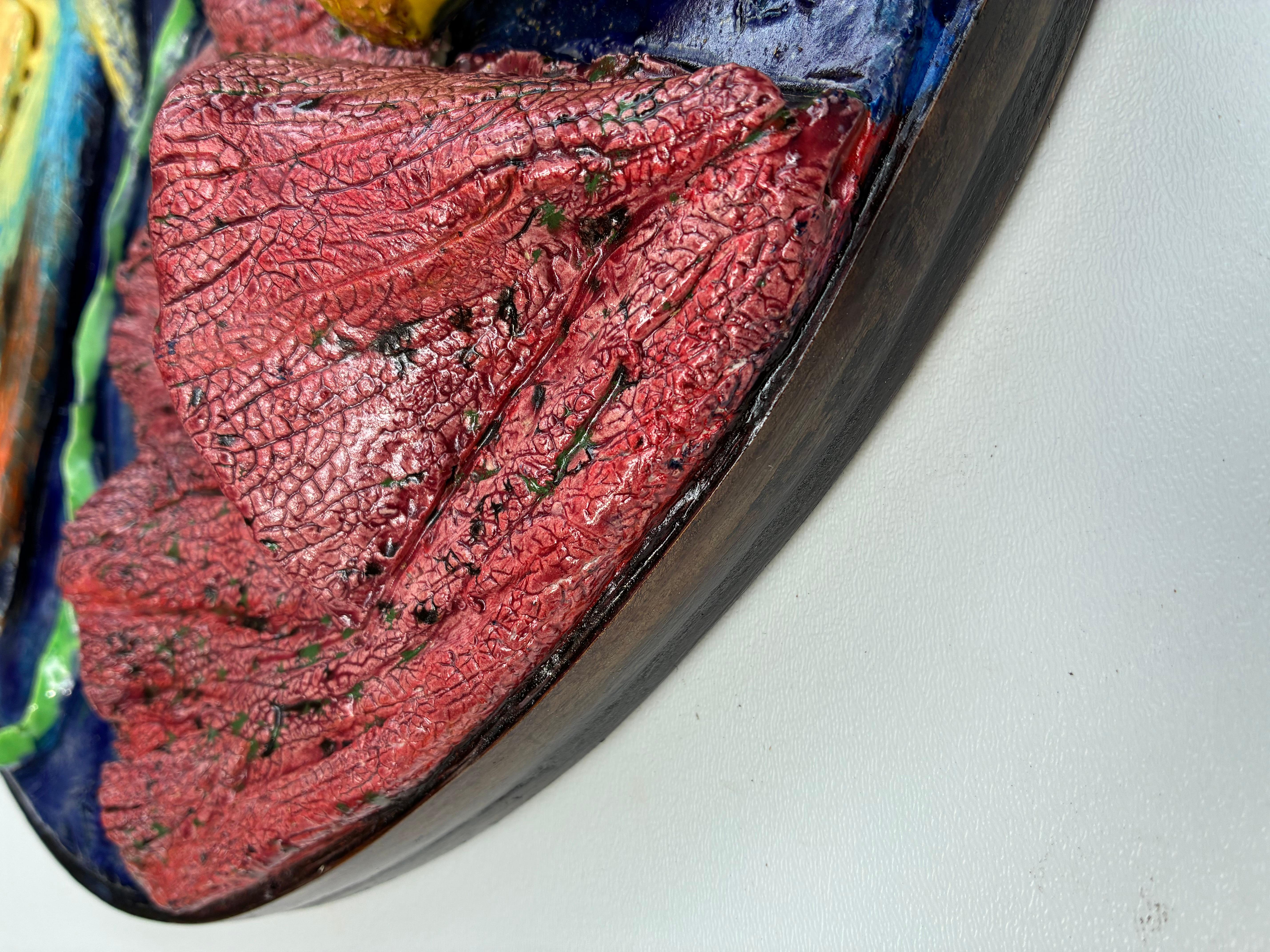 Queen Angel Fisch Keramik Wandskulptur im Zustand „Neu“ im Angebot in Miami, FL