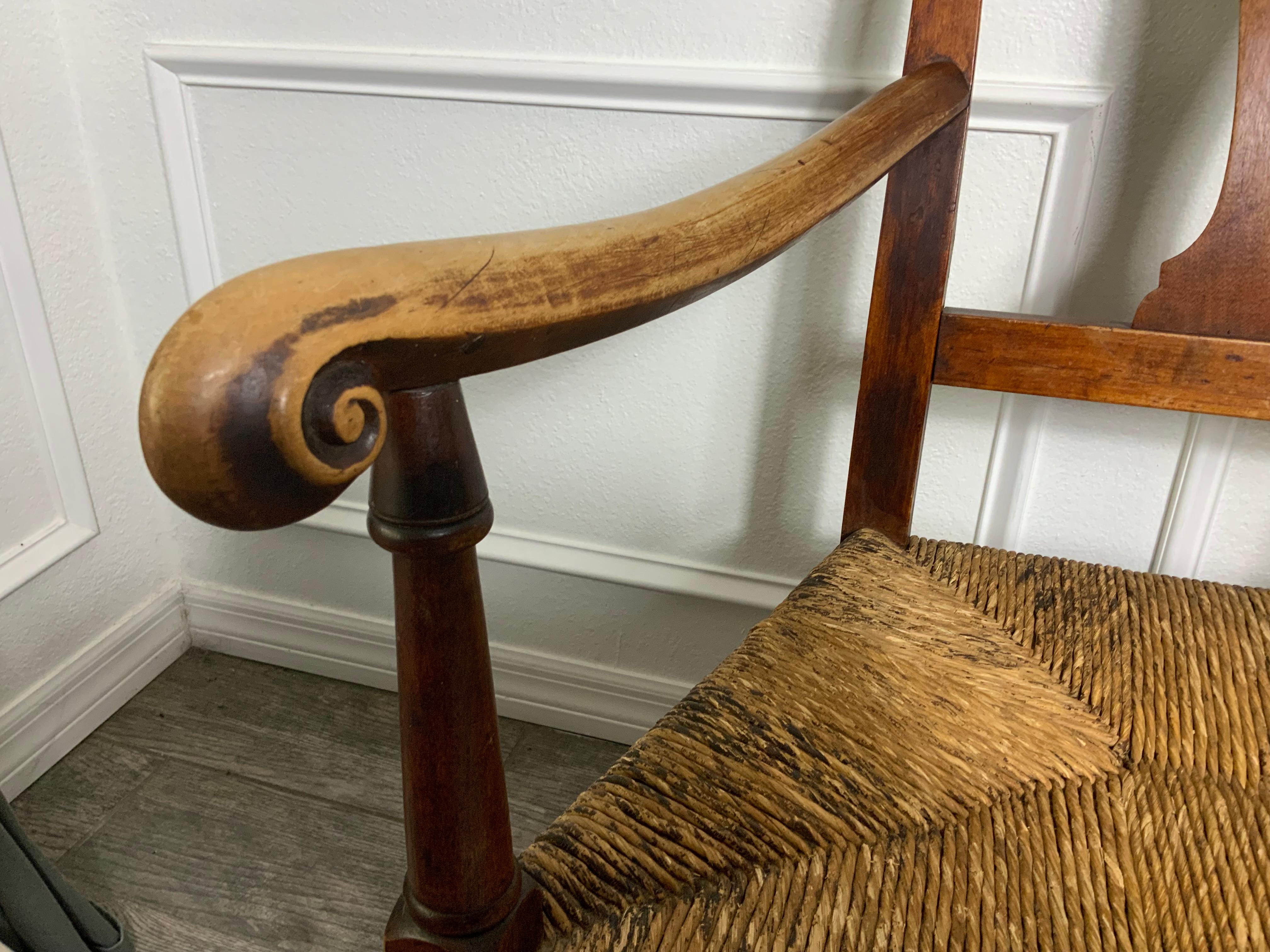 Américain Fauteuil Queen Anne New England en érable en vente