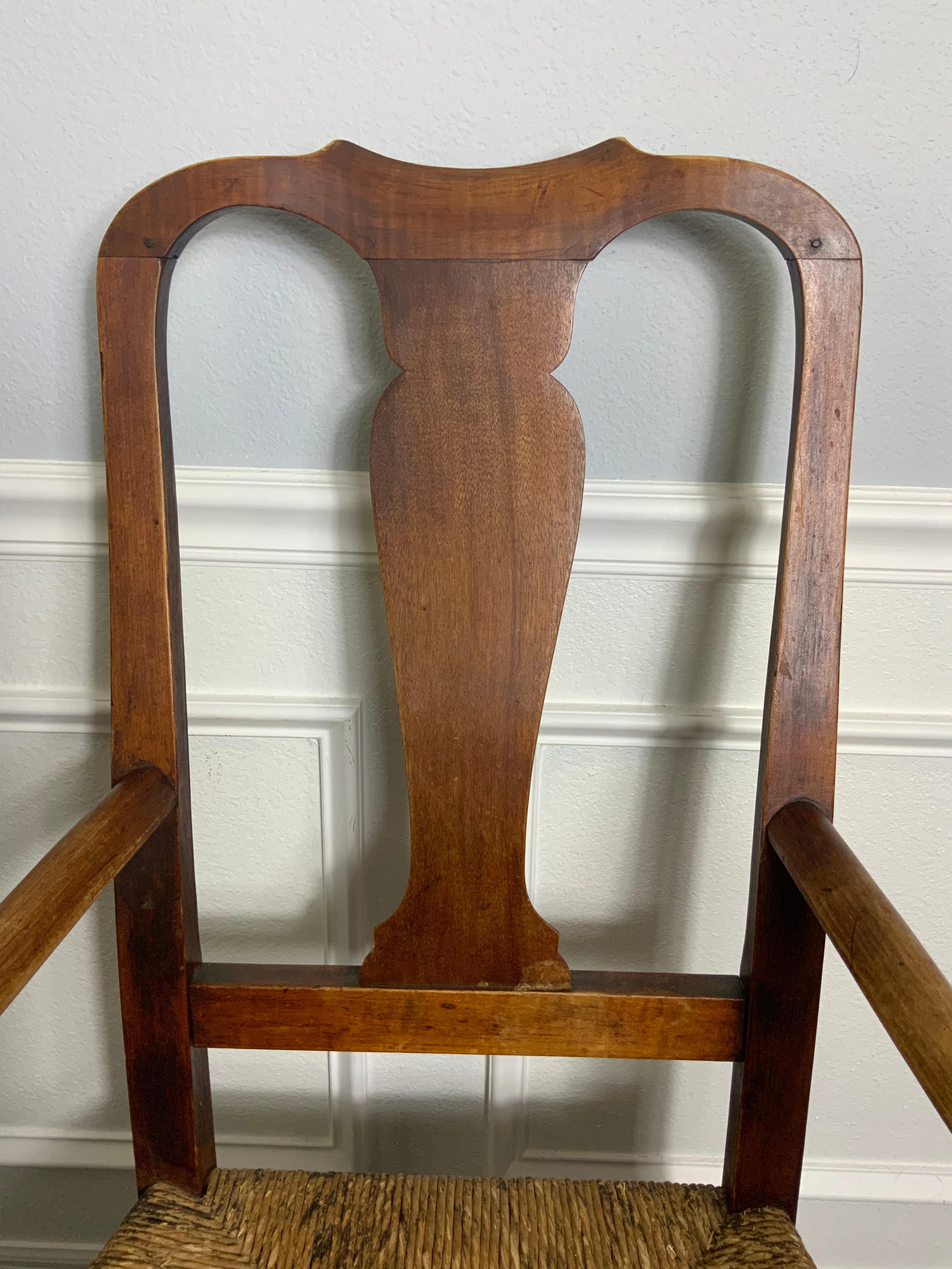 XVIIIe siècle Fauteuil Queen Anne New England en érable en vente