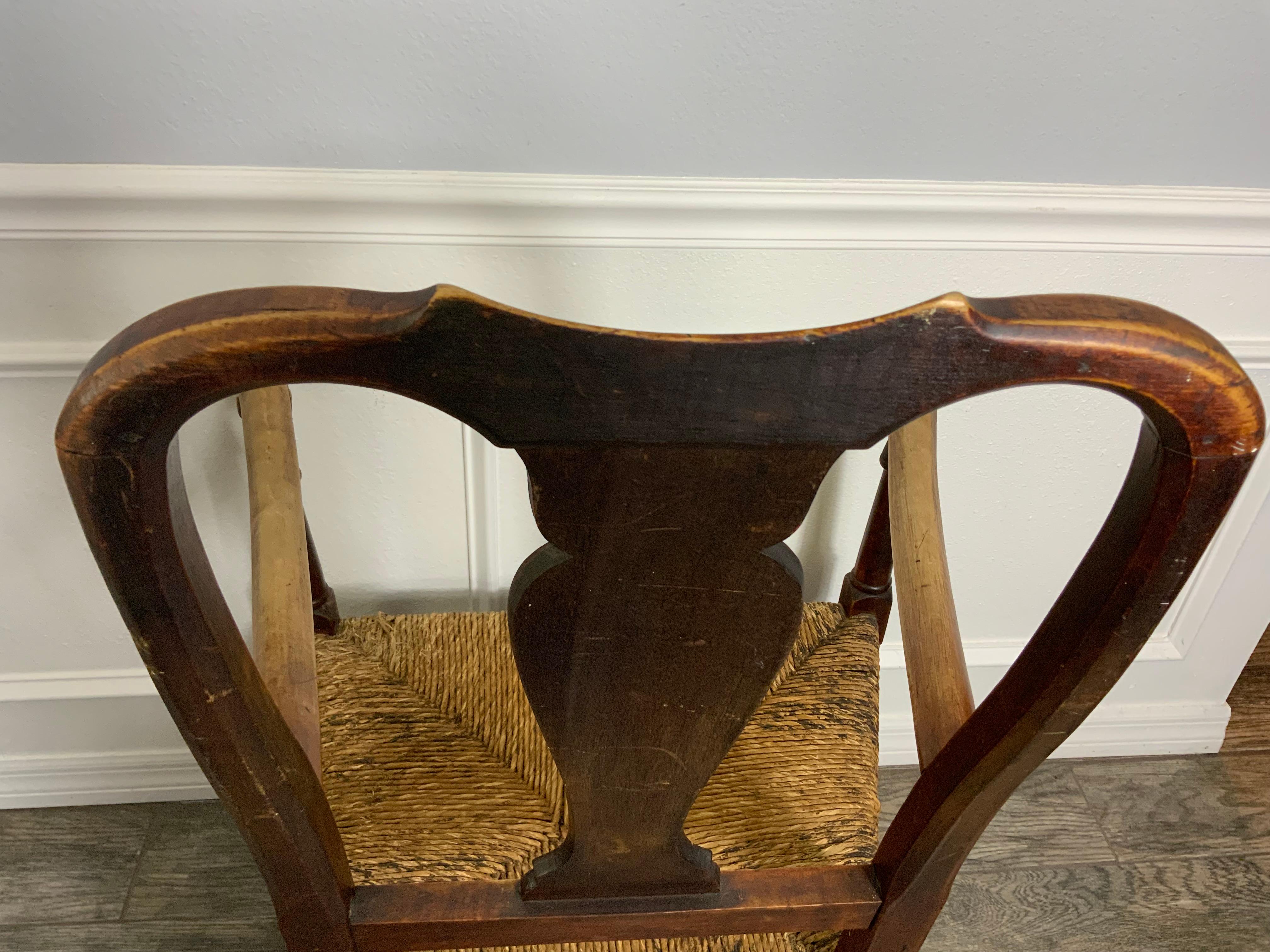 Fauteuil Queen Anne New England en érable en vente 1