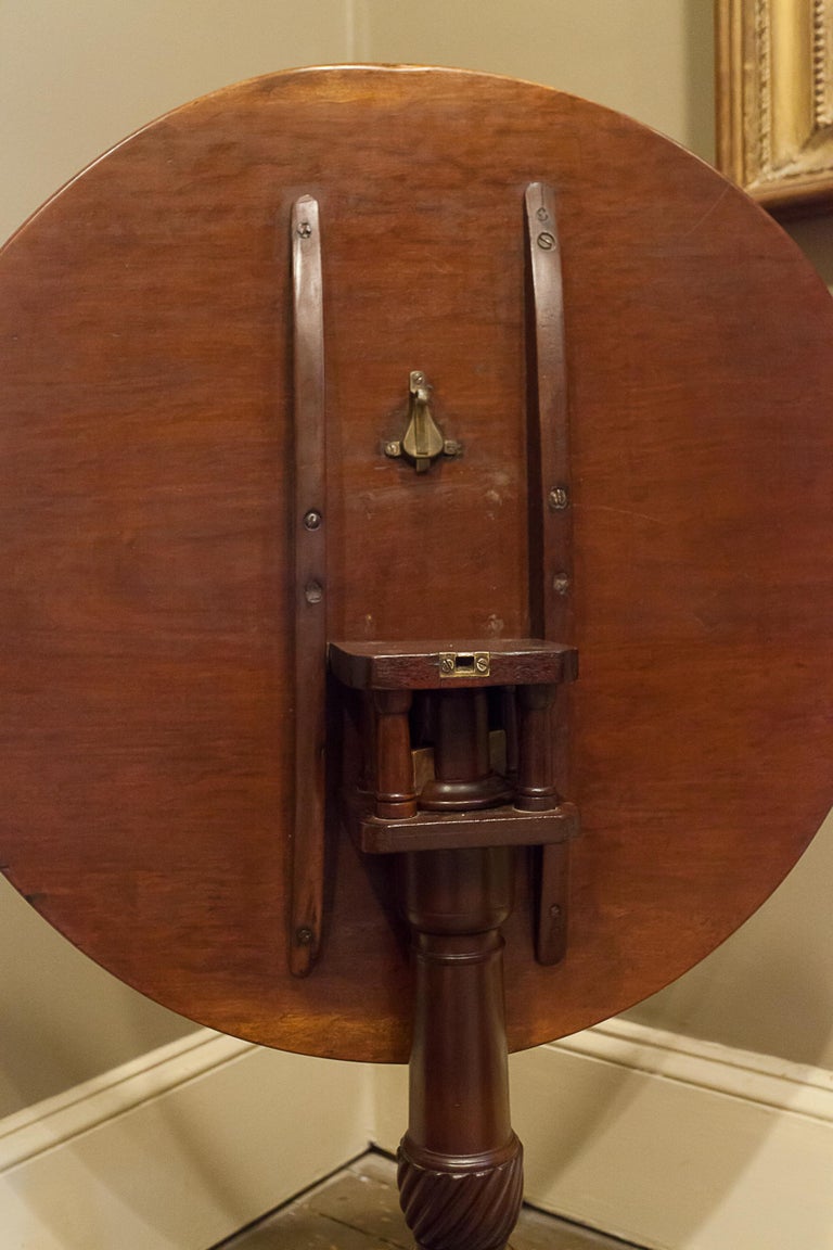Queen Ann Revolving Birdcage Tip Top Table, New England, circa 1760 For