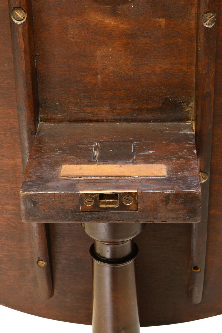 Queen Ann Round Tilt-Top, Tripod Tea Table in Mahogany, New England ...