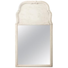 Queen Ann Style White Painted Mirror, circa 1890s