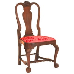 Chaise d'appoint à assise ballon Queen Anne