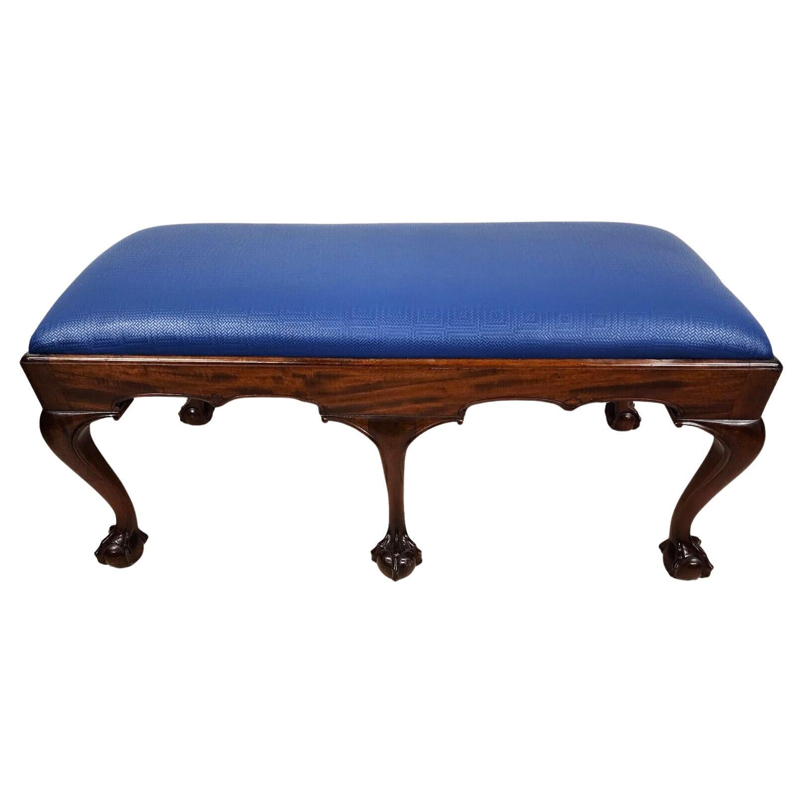 Queen Anne Bench Vintage Mahogany by Nathan Margolis