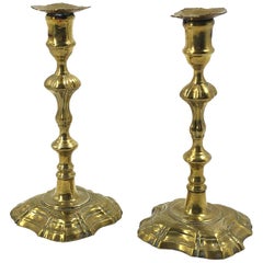 Queen Anne Brass Candlesticks