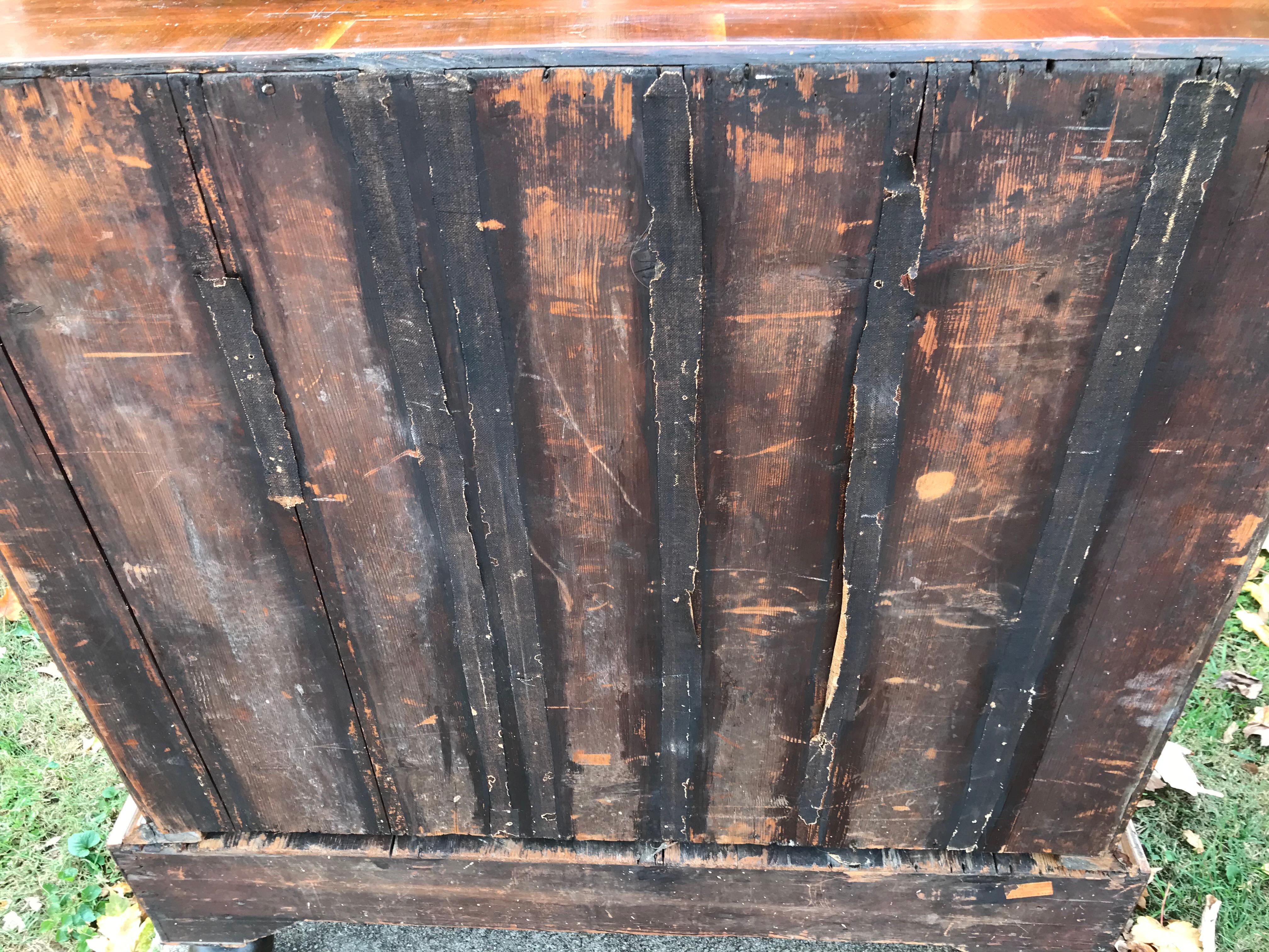 William and Mary Transitional to Queen Anne Burr Figured Walnut Chest on Stand 11