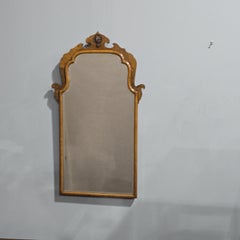 Queen Anne Burr Walnut Wall Mirror