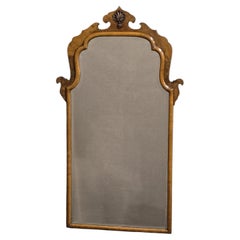 Queen Anne Burr Walnut Wall Mirror