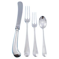 Queen Anne by James Robinson Sterling Silver Flatware Dinner Service 49 pcs
