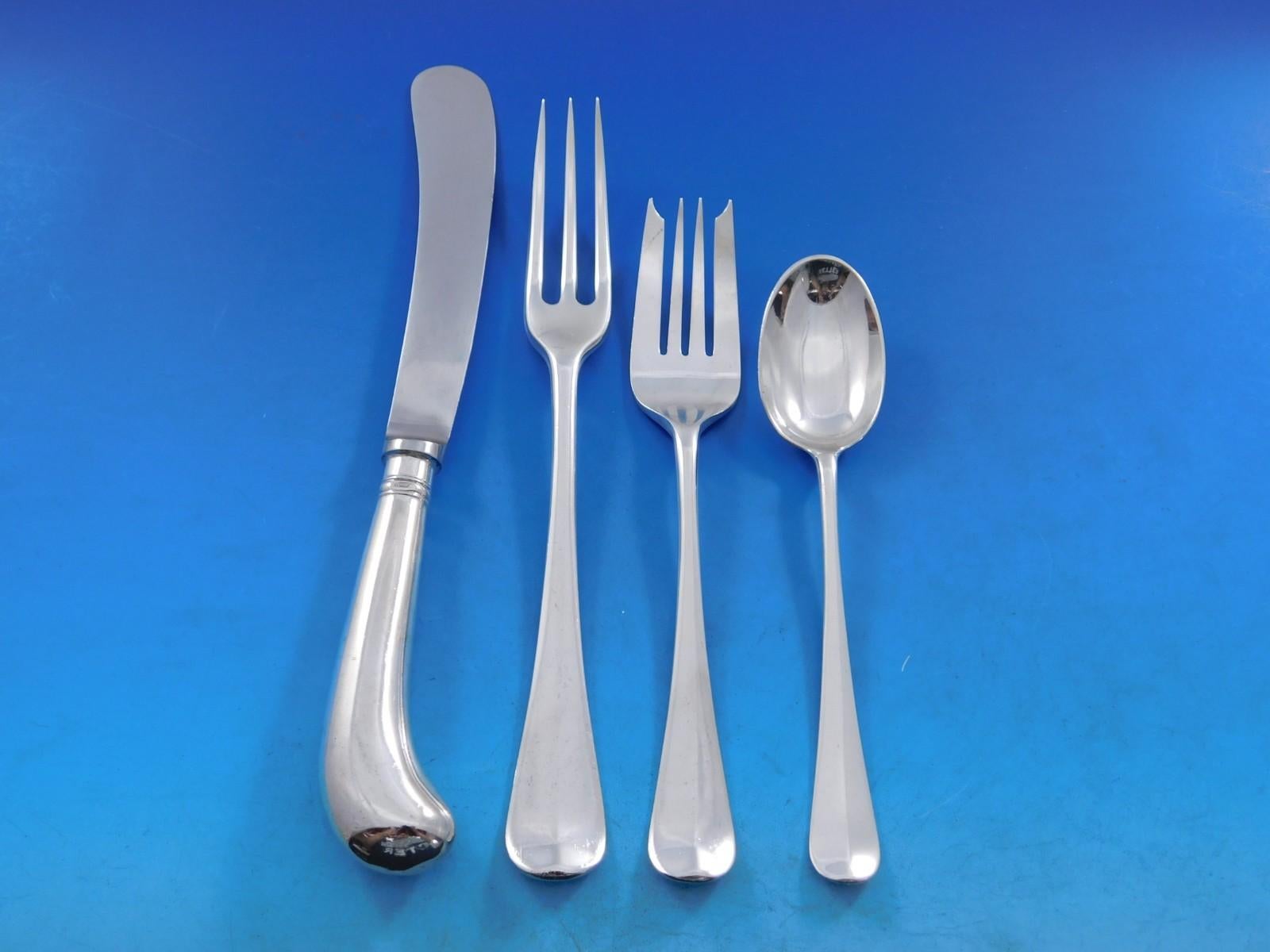 Servizio di posate in argento Sterling Queen Anne by James Robinson 10 set 90 pezzi In condizioni ottime in vendita a Big Bend, WI