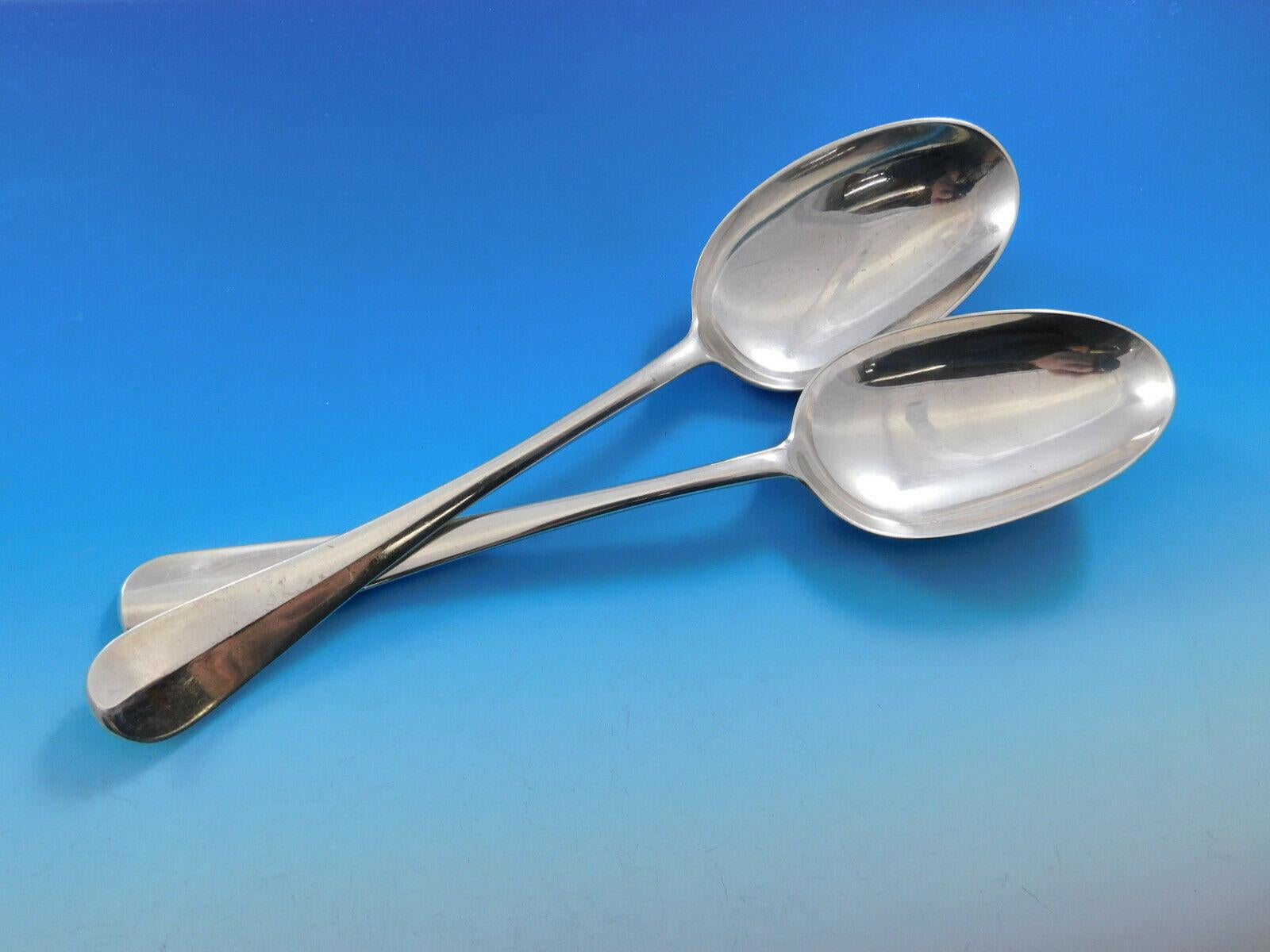 Queen Anne by James Robinson Sterling Silver Flatware Set 71 Pieces In Excellent Condition In Big Bend, WI